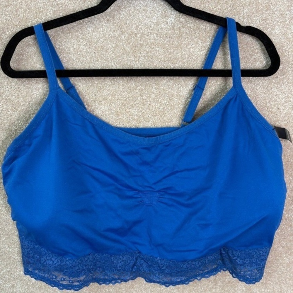 Torrid Blue Bralette w/ Lace Trim